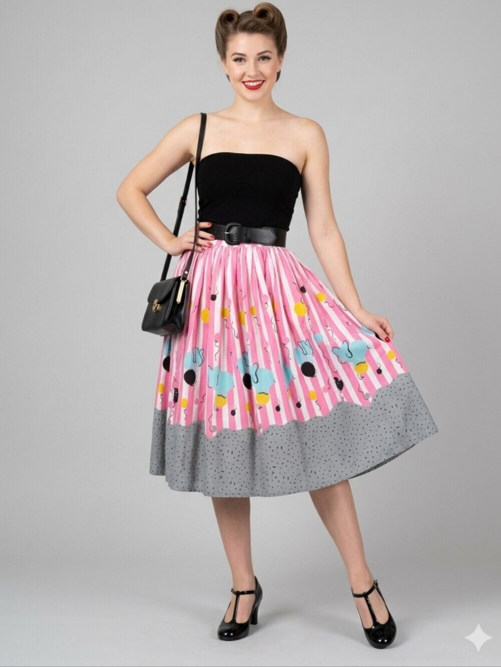 Pinup Couture Mary Blair Circus Elephant Jenny Skirt, VGUC, Size L